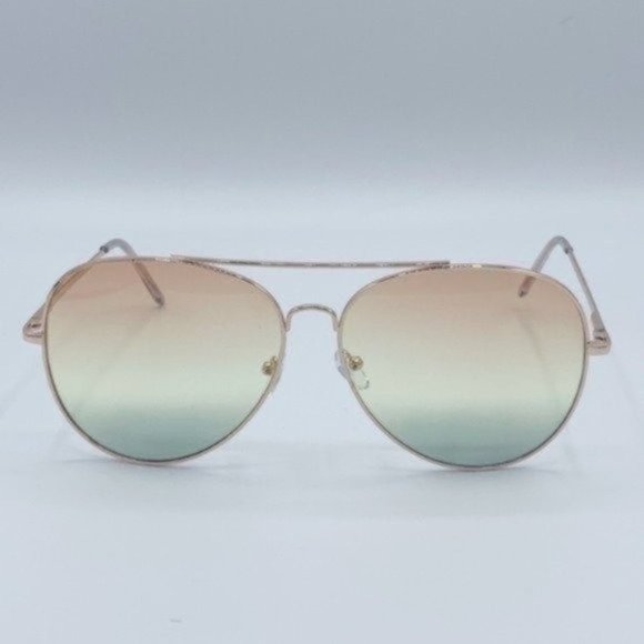 2/$30 NEW Aviator Ombre Fashion Sunglasses | Orange - Picture 1 of 4